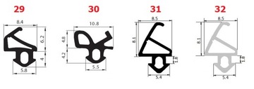 ALUPLAST S-1182 Уплотнитель оконный