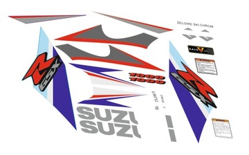 NAKLEJKI SUZUKI GSX-R-1000 2007 K7 NIEBIESKI