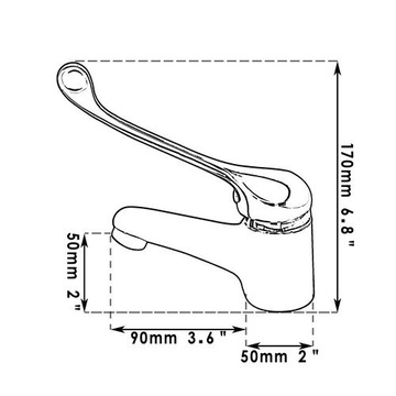 фото ориг. №3, Washbasin faucet medical medicinal certified pzh
