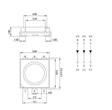 Светодиод SMD 5050 РОЗОВЫЙ 10 ШТ.