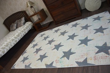 LUZCZOW SCANDI CARPETS 140x200 STARS кремовый #B275