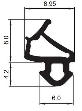 Уплотнитель оконный Уплотнители оконные VEKA S-1127 STOMIL