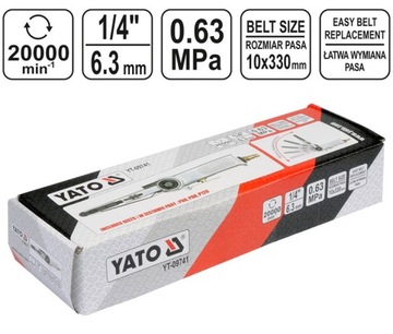 Пневматическая ленточная шлифовальная машина CZOŁG YATO 10x330