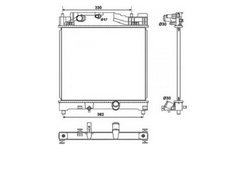 chłodnica , chłodzenie silnik Toyota IQ