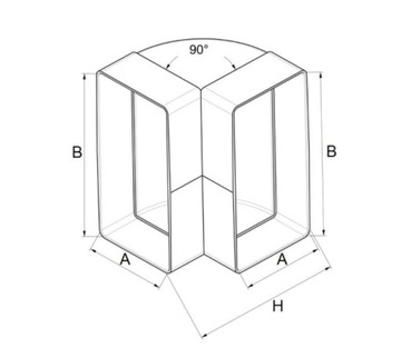 AWENTA ВЕРТИКАЛЬНОЕ КОЛЕНО 55x110 KP55-25