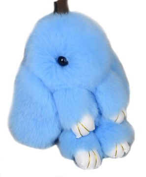 BRELOK KRÓLIK FUTRZANY RABIT POMPON KRÓLICZEK 2018