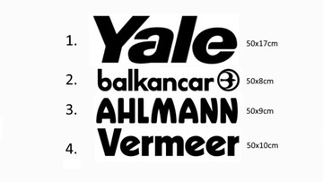 Naklejka logo YALE BALKANCAR AHLMANN VERMEER