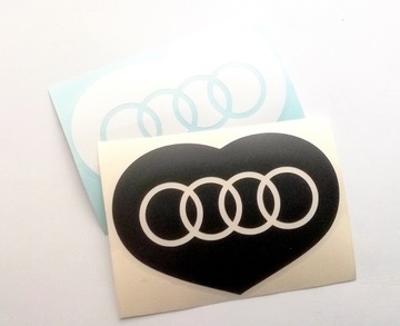 Serce AUDI naklejka sticker