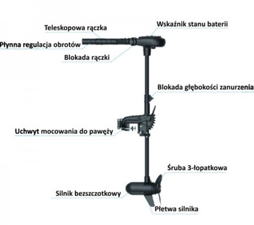 Двигатель Haswing Protruar 65, комплект Aku Deep Cycle