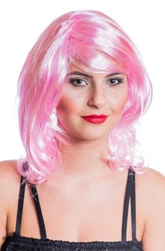 Peruka Electra Różowa różowe włosy Pink Gwiazda