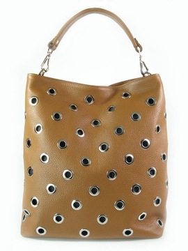 WOREK VERA PELLE WŁOSKA 100% SKÓRA CAMEL