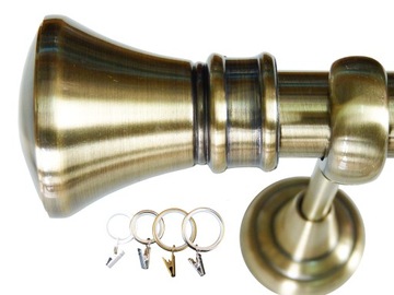 KARNISZ+CICHE KÓŁKA METAL 25MM POJEDYNCZY 360CM