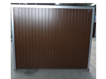 фото ориг. №5, Gate garage hinged cladding fuck trapezoid t - 10 made to order gateway brown