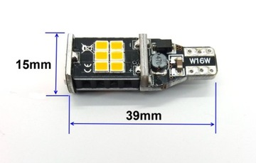 T15 LED 12V CANBUS, W5W W10W W16W 980лм может быть