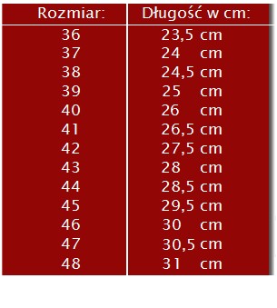 Niskie Glany POLSKIE Rozmiar 41 Super Jakość