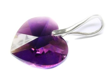 ARSYLION zawieszka z kryształem Swarovski Amethyst