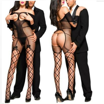 BIELIZNA EROTYCZNA XS-XL BODYSTOCKING WYCIĘTY KROK