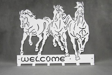 Декоративная вешалка для одежды и ключей WELCOME HORSES