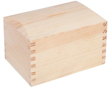 Drewniany KUFEREK SKARBONKA dla dzieci DECOUPAGE