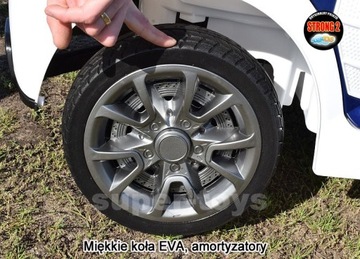 SUPER SAMOCHÓD POLICYJNY NA AKUMULATOR MIĘKKIE KOŁ