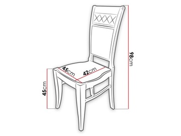 KRZESŁO K52 Tapicerowane Drewniane do Jadalni