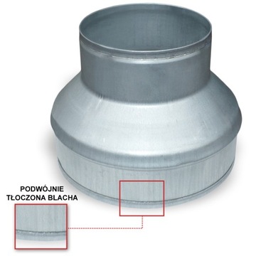 РЕДУКЦИЯ оцинкованная каминная гибкая труба 315/250 TERMOFLEX