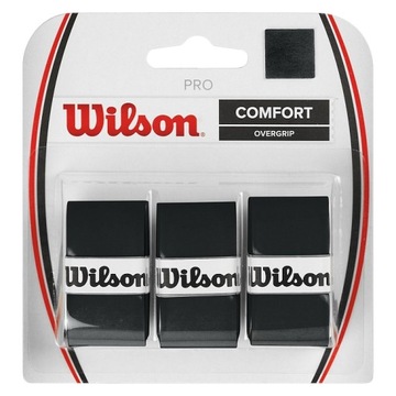Wilson Pro Overgrip Sensation x3 black top wrap