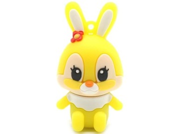 PENDRIVE 64 GB USB ŻÓŁTY KRÓLICZEK KRÓLIK BUNNY
