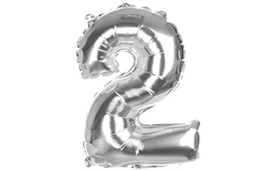 BALON FOLIOWY NA DRUGIE URODZINY 70CM 2 HEL p2r