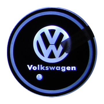 ŚWIATŁA LED LOGO PODKŁADKA VW PROJEKTOR BIAŁY