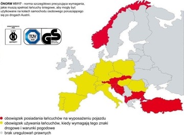 ЦЕПИ ДЛЯ ЛЕГКОВЫХ КОЛЕС 215/50-17 205/55-17 215/55R16 225/45R17 кн100