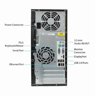 ПК HP i3 3,3 ГГц, 8 ГБ DDR3, твердотельный накопитель 480 ГБ