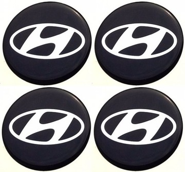 HYUNDAI 55mm NAKLEJKI NA FELGI DEKIELKI KOLPAKI