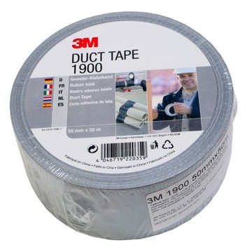 TAŚMA SZARA 3M DUCT 50mm/50m NAPRAWCZA SCOTCH - ORYGINAŁ 3M 1900