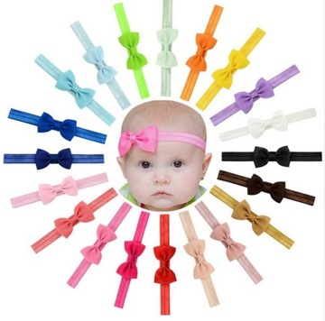 Elegancka opaska dla dzieci z KOKARDĄ BRĄZOWA