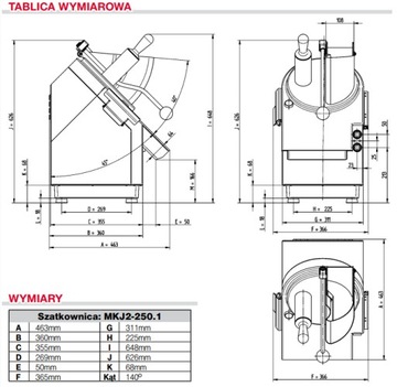 Овощерезка Ma-Ga MKJ2-250.2 (230В)