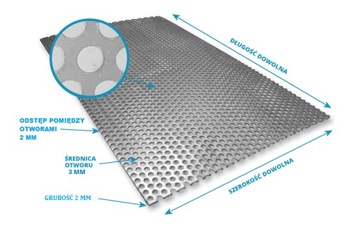 Blacha aluminiowa perforowana na wymiar 2 RV 3-5