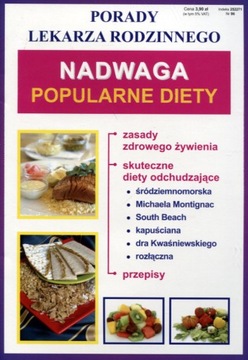 Porady lekarza rodzinnego. Nadwaga popularne diety