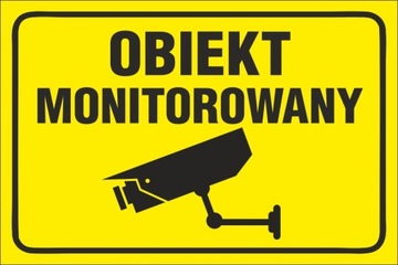 TABLICZKA - OBIEKT MONITOROWANY 20x30 PCV 5mm | 24