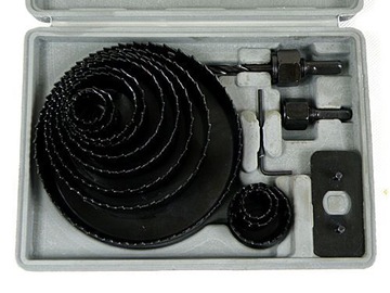 OTWORNICE KORONKI FREZY DO DREWNA ZESTAW 19-127mm