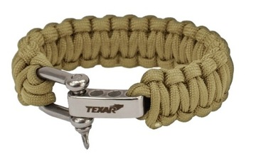 BRANSOLETKA PARACORD SURVIVAL lina 3m coyote TEXAR