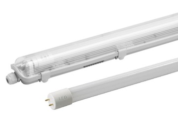 Oprawa hermetyczna 1x 120 cm + 1x świetlówka LED