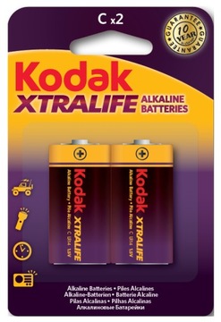 BATERIE ALKALICZNE KODAK XTRALIFE ALKALINE 2x LR14 E93 AM-2 C