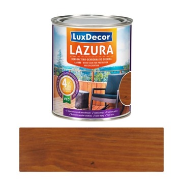 Luxdecor Lazura 4 lata ochrony 0,75l TEAK