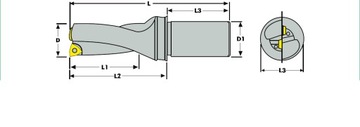 СКЛАДНАЯ ДРЕЛЬ С ОХЛАЖДЕНИЕМ BTDR 3Dx28.5 VORGEN