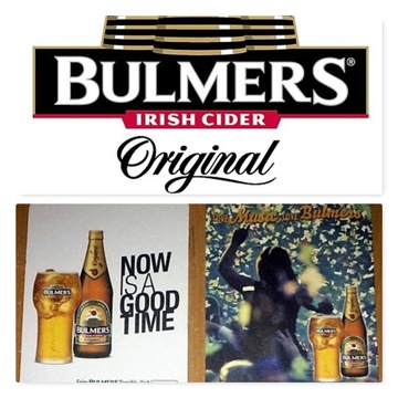 Подставки BULMERS ORIGINAL 100 шт 9х11,5 см ИРЛАНДИЯ