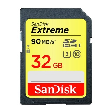 Sandisk SD SDHC Extreme UHS-I 90 МБ/с 32 ГБ класс 10