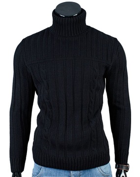 Gruby GOLF Sweter MA22 Czarny__XXL_PRODUKT_PL