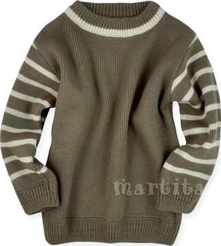 Okazja sweter sweterek gruby zimowy 122 cm 6-7 lat