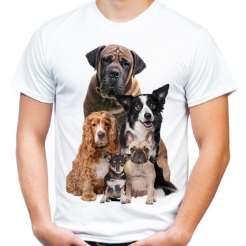 Koszulka z psem psami t-shirt na prezent pies XXL